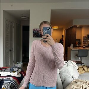 Hollister Soft Pink Crew Neck Sweater